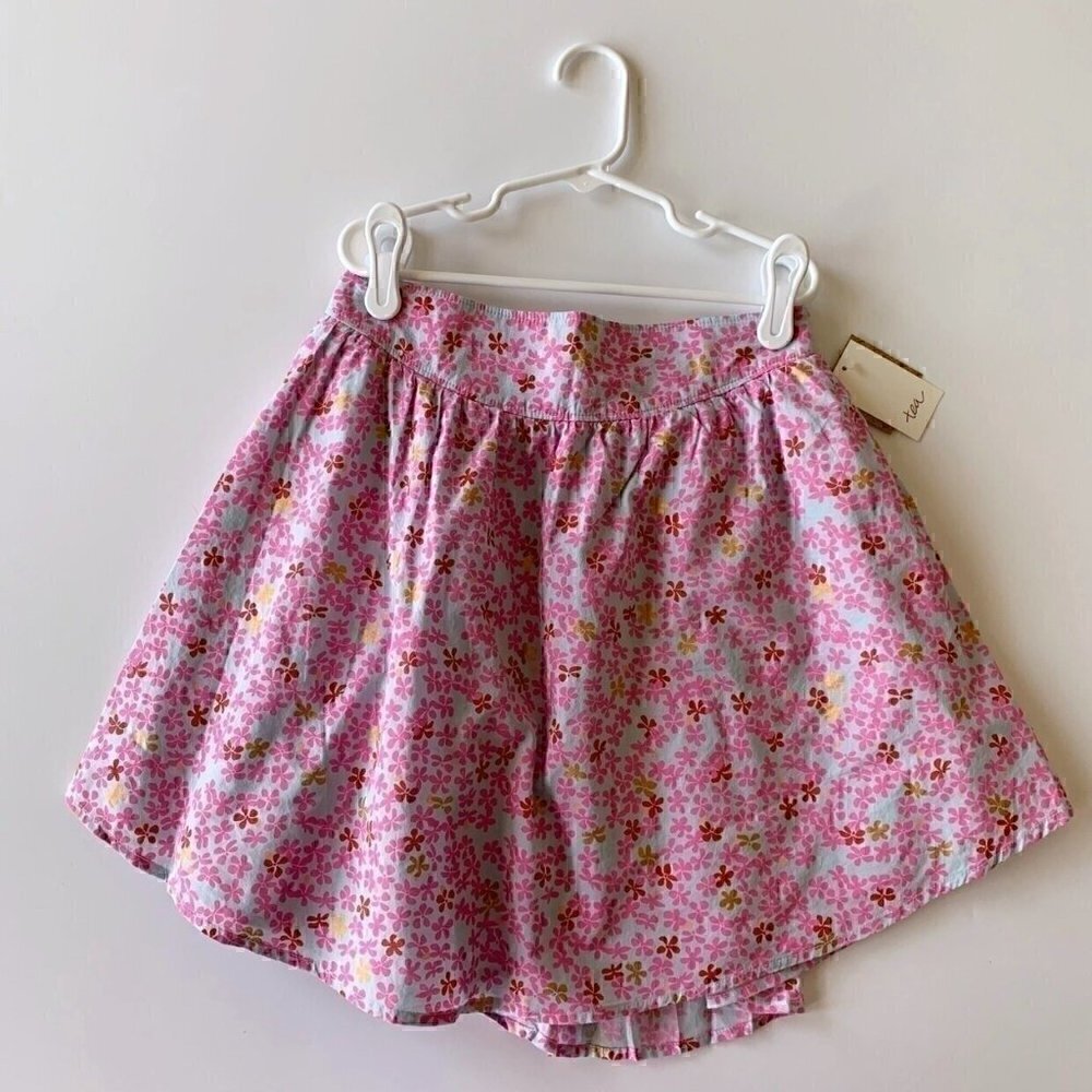 NWT Tea Collection Ditsy Shirttail Girl Skirt 12 Years